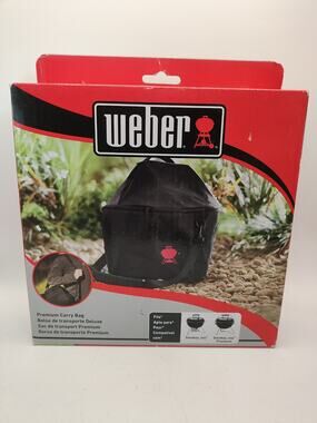 Weber 7154 Smokey Joe BBQ Grill Cover Travel Bag Black Color Free Shipping